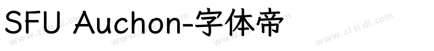 SFU Auchon字体转换